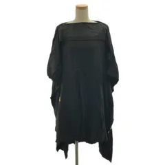 【美品】  JUNYA WATANABE COMME des GARCONS / ジュンヤワタナベ | 2022SS | レーヨン 変形 オーバーシルエット ワンピース | M | ブラック | レディース