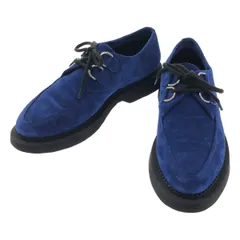 【美品】  SAINT LAURENT PARIS / サンローランパリ | スエード レザー レースアップ シューズ | 41 | ブルー | メンズ