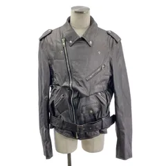 【美品】  COMME des GARCONS HOMME PLUS / コムデギャルソンオムプリュス | 2021SS | 変形 ダブルライダース ジャケット / 総裏地 | XL | チャコールブラック系 | メンズ