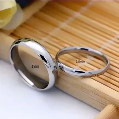 ペアリング シンプルリング ステンレスリング ステンレス指輪 ピンキーリング