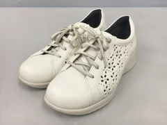 リュウジタカイ RYUJI TAKAI ウォーキングシューズ レディース 23 EEEEE アイボリー 花柄 パンチング 2512LS226