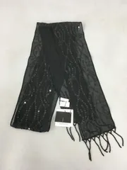 23区 細スカーフ スパンコール ビーズ シルク100% 未使用 2407LS106