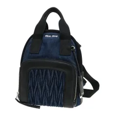 ミュウミュウ マテラッセ･デニムバックパック  【Bランク】【中古】のサムネイル