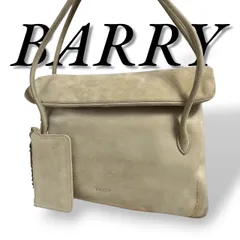 BARRY　バリー　ショルダーバッグ　美品　ハンドバッグ　トートバッグ　ミニショルダー　スエード　ベージュ　ミニポーチ　485