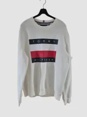 105 トミーヒルフィガー ビックロゴ 起毛 スウェット
