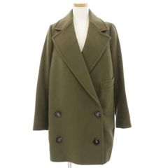 美品 ステラマッカートニー ダブル ロング ウールリバーコート 36