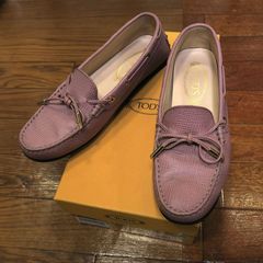 TOD'S レザー ローファー パープル - メルカリ