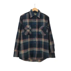 ペンフィールド Penfield 90S 襟芯 両フラップ ウール ナイロン L/S フランネル チェック シャツ メンズ import：M のサムネイル