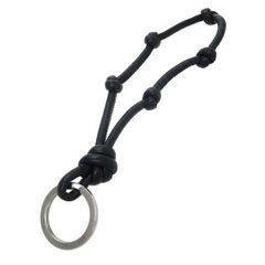 新品未使用】Bottega トライアングル ノット キーリング ブラック