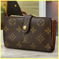 極上 ルイヴィトン モノグラム ヴィエノワ 二つ折り がま口 財布 A151