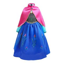 新品未使用 子供用 アナ雪のロングドレスセット 衣装 Wig付き キッズ
