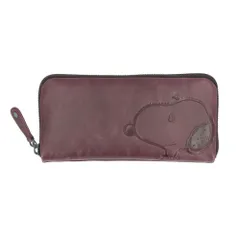 ☆ BROWN ☆ PEANUTS MOTHER 袋縫いR束入り スヌーピー 長財布 大人 SNOOPY 73168 財布 レザー 長サイフ ながさいふ ロングウォレット レディース 大容量 ラウンドファスナー かわいい おしゃれ 小銭入れあり 大きめ 女性のサムネイル