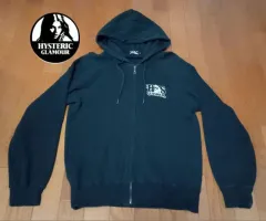 HYSTERIC GLAMOUR HYS ロゴ 刺繍 フード ジップアップ