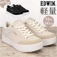 ☆ 24.5cm ☆ EDWIN 軽量レディーススニーカー EDWIN レディーススニーカー 厚底 エドウィン シューズ おしゃれ かわいい スニーカー レディース レディースシューズ 厚底スニーカー カジュアルシューズ 通勤 通学 軽量 軽い 学生 大人のサムネイル