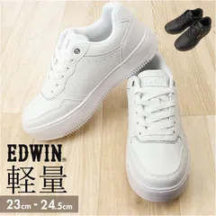 ☆ 23.5cm ☆ EDWIN 軽量レディーススニーカー スニーカー EDWIN レディース エドウィン シューズ 軽量 厚底 カジュアルシューズ おしゃれ かわいい レディーススニーカー 厚底スニーカー 通勤 通学 靴 レディースシューズ 学生 大人のサムネイル