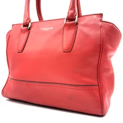 COACH y2k Authentic Red Leather Handbag tassel Crossbody Bag F48999 コーチ ハンドバッグ