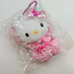 新品) ハローキティ ラブリー フリル ロリータ ピンク マスコット キーホルダー (価格固定)