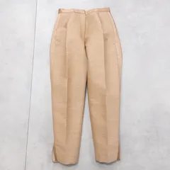 CELINE セリーヌ フィービー期 パンツ スラックス サイドライン サイドスリット シルク ウール オレンジブラウン イタリア製 レディース 36 b00694のサムネイル