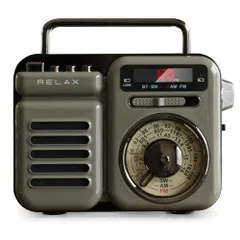 【送料無料】 RELAX マルチ レトロラジオ スピーカー 1台7役 ポータブルラジオ Bluetooth MP3 音楽再生 LEDライト