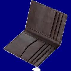 二つ折り ビンテージ加工 メンズ カード入れ 厚さ（0.8cm） レザー 定期入れ 本革 薄型 (ダークブラウン) カードケース クレジット 父の日 [LAVIERO]