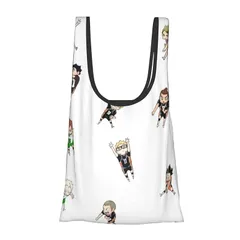 【新品】 [HTSW] エコバッグ おしゃれ ハイキュー 折りたたみ 手提げバッグ コンパクト バッグ かわいい トートバッグ 大容量 丈夫 防水 0