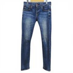 レッドカード RED CARD デニムパンツ ジーンズ 22 青系 ブルー テーパード ダメージ加工 バックポケット ストレッチ