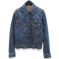 リーバイス Levi's 71557-02 ヴィンテージ 復刻 デニム ジャケット ジージャン 38 青系 インディゴブルー ボタン 日本製
