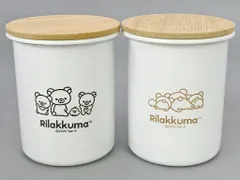 【中古】食器 集合 BASIC RILAKKUMA ホーローキャニスターセット 「リラックマ」