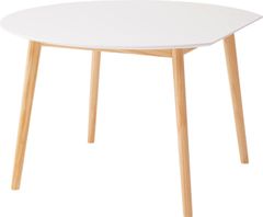 美品】カリモク家具 モダン ホワイト 四角形 ダイニングテーブル