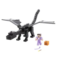 新品 マテル マインクラフト(MINECRAFT) アルティメット エンダードラゴン 子供向けフィギュア フィギュア 全長約：55cm 6歳から ブラック JHD57