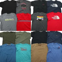 古着卸 まとめ売り アウトドアブランドMIX Tシャツ 16枚セット ( メンズ XL/2XL ) コロンビア ノースフェイス パタゴニア 中古 古着 NE3443