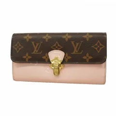 ルイ・ヴィトン(Louis Vuitton) ルイ・ヴィトン 長財布 モノグラム ヴェルニ ポルトフォイユチェリーウッド M61719 ローズバレリーヌ レディース