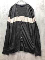 Paul Smith ポールスミス リネン混 羽織り ベーシック カーディガン sizeL/グレー ■■ メンズ