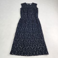 Ballsey ランダムプリーツフラワープリント フレンチスリーブ