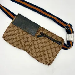 Gucci グッチ GGキャンバスシェリーライン ウエストポーチ 28566 2Y5836