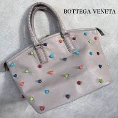 BOTTEGA VENETA ボッテガヴェネタ イントレチャート レザー レインボー ハンドバック 大容量 グレー　ML02のサムネイル