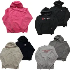 古着卸 まとめ売り チャンピオン リバースウィーブ スウェット 7枚セット ( メンズ S ) カレッジ ワンポイント フーディー 中古古着 NE3244