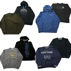 古着卸 まとめ売り ブランドMIX スウェット 8枚セット ( メンズ XL ) LEE ノーティカ エアロポステール 中古 古着 NE3280