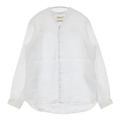SOUTIENCOL/KURASHI&Trips リネンピンタック CANCLINIリネン 長袖シャツ ホワイト レディース スチアンコル/クラシアンドトリップス/北欧、暮らしの道具店【中古】6-0326M∞のサムネイル