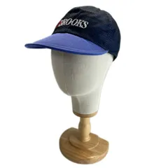 【中古】　BROOKS　メッシュキャップ　帽子　6パネル　ワンポイント　ブランドロゴ　刺しゅう　日本製　グッズ　古着　/4105