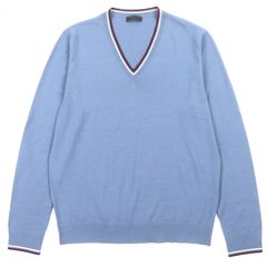 国内正規品 プラダ PRADA モヘヤ ニット セーター ブルー系 38 M相当 