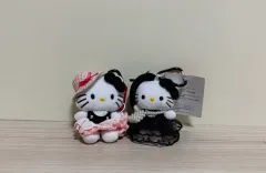 ハローキティフリルスカートぬいぐるみキーホルダーセット（ピンク/ブラックハット）まとめ