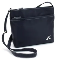 [キタムラ] 斜め掛け ショルダーバッグ R-0702 【WEB限定色】 ダークブルー/ホワイトステッチ [紺] 0