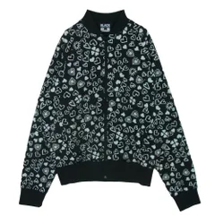 BLACK COMME des GARCONS ブラックコムデギャルソン 22aw 1J-T001 総柄 ハートトラック ジャケット 日本製 ブラック系 L【中古】のサムネイル