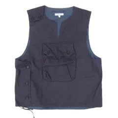 Engineered Garments エンジニアードガーメンツ COVER VEST HIGH COUNT TWILL ハイカウント ツイル カバー ベスト ネイビー系 S【中古】