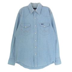 USA製】80s-90s ラングラー デニムウエスタンシャツ 15-33 - メルカリ