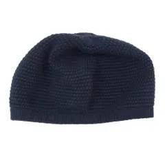 ザファクトリーメイド THE FACTORY MADE COTTON KNIT BERET コットン ニットベレー 帽子 ネイビー系【中古】