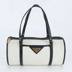 ヴィンテージ イヴ サンローラン YSL プレートロゴ ミニ ボストン レザー ハンドバッグ トート レディース EBM DU34-4【中古】