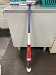 【新品】ゼット（ZETT）木製トレーニングバット　 実打可能　BTT14984　ネイビー×ホワイト(2911)　84cm/1000g平均　【野球用品/ビニール破れあり】