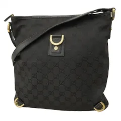 グッチ(Gucci) グッチ ショルダーバッグ GGキャンバス アビー 131326 キャンバス ブラック シャンパンレディース P2609091